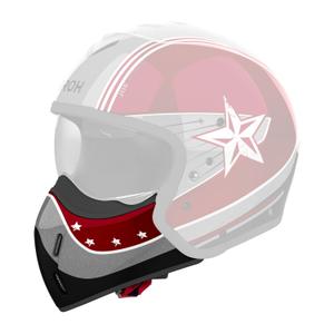 Протектор за брадичка за каски Airoh J110 Command червен гланц