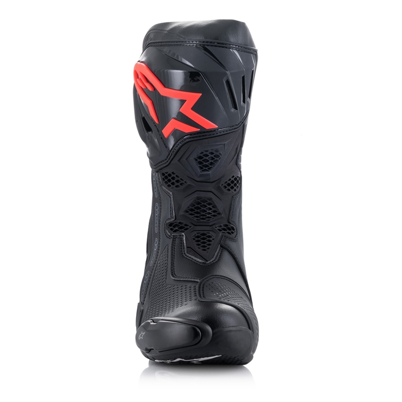 Alpinestars Supertech R Black-White-Fluo Red-Fluo Yellow Мотоциклетни ботуши