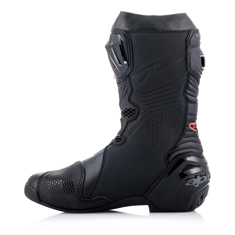 Alpinestars Supertech R Black-White-Fluo Red-Fluo Yellow Мотоциклетни ботуши