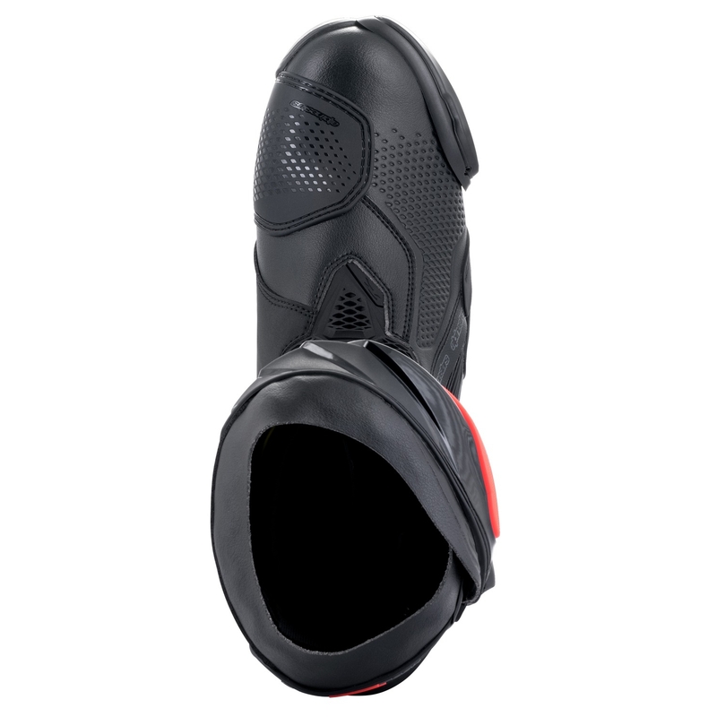 Alpinestars Supertech R Black-White-Fluo Red-Fluo Yellow Мотоциклетни ботуши