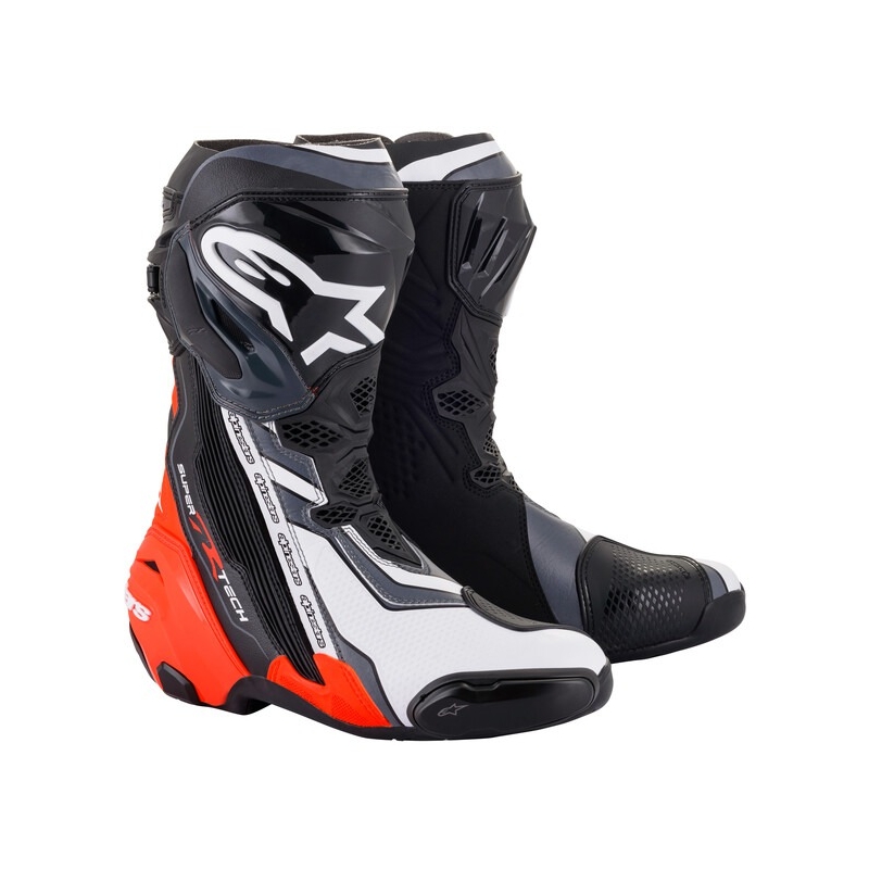 Мотоциклетни ботуши Alpinestars Supertech R black-fluo red-white-grey