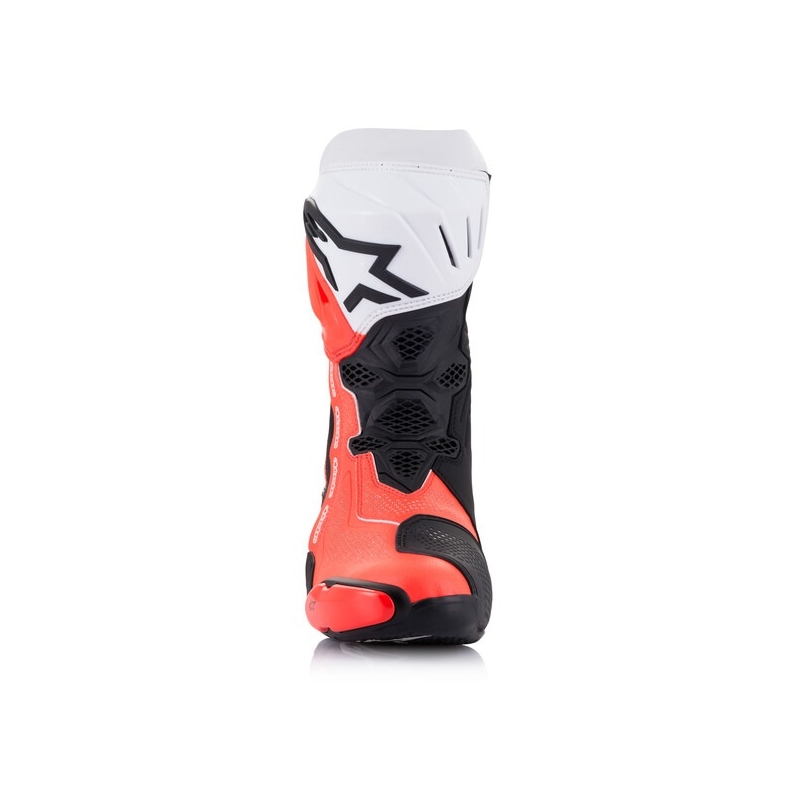 Alpinestars Supertech R Vented Black-White-Fluo Red Мотоциклетни ботуши