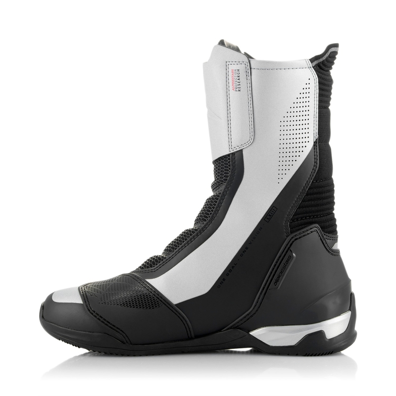 Alpinestars SP-X BOA ботуши за мотоциклет черни и сребърни