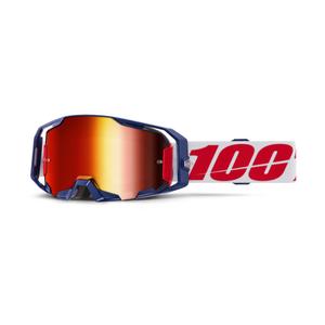 Очила за мотокрос 100% ARmatic Mach Z с червен плексиглас