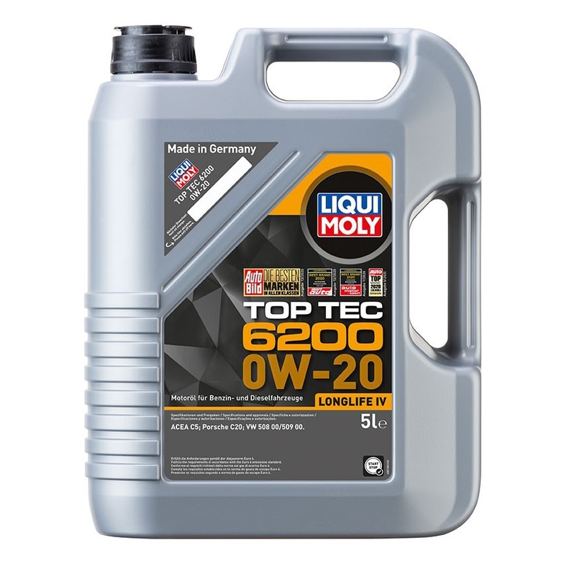Синтетично моторно масло LIQUI MOLY Top Tec 6200 0W-20 5 л
