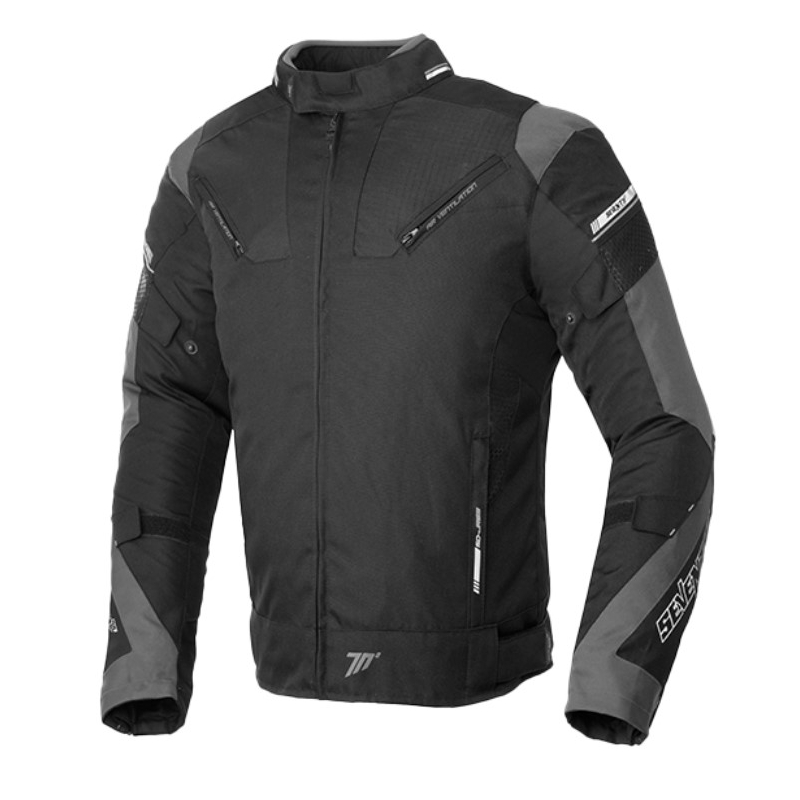 Мотоциклетно яке SEVENTY DEGREES SD-JR69 black-grey