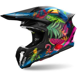 Мотокрос каска Airoh Twist 3 Amazonia 2024 гланц