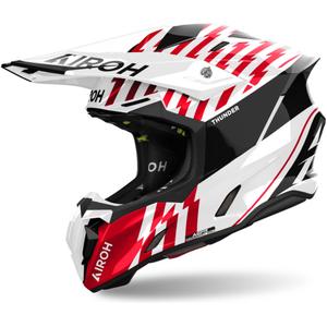 Каска за мотокрос Airoh Twist 3 Thunder 2024 лъскаво червена