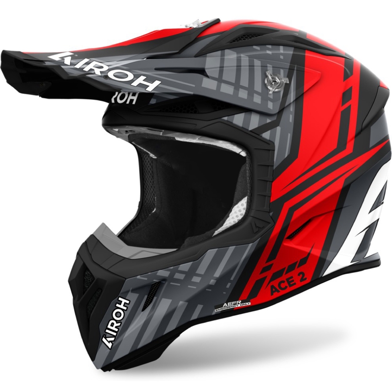 Каска за мотокрос Airoh Aviator Ace 2 Proud, матово червена
