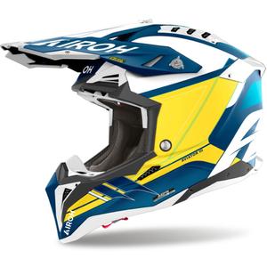 Мотокрос каска Airoh Aviator 3 Saber 2024 матово синя