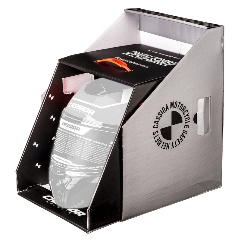 Каска за мотоциклет Cassida Modulo 2.1 Profile flip-up matt black-grey-orange