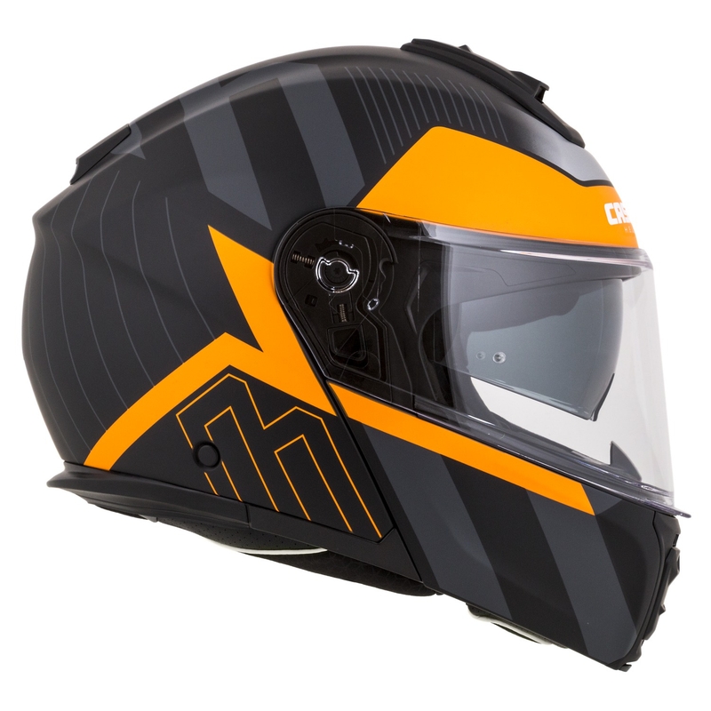 Каска за мотоциклет Cassida Modulo 2.1 Profile flip-up matt black-grey-orange