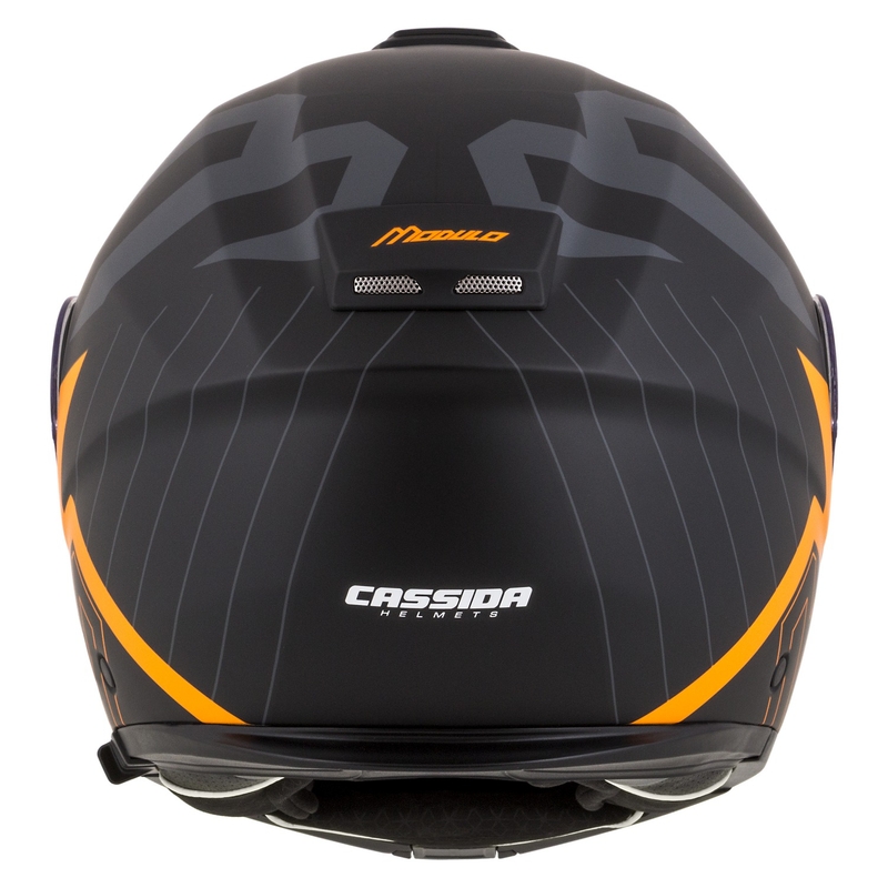Каска за мотоциклет Cassida Modulo 2.1 Profile flip-up matt black-grey-orange