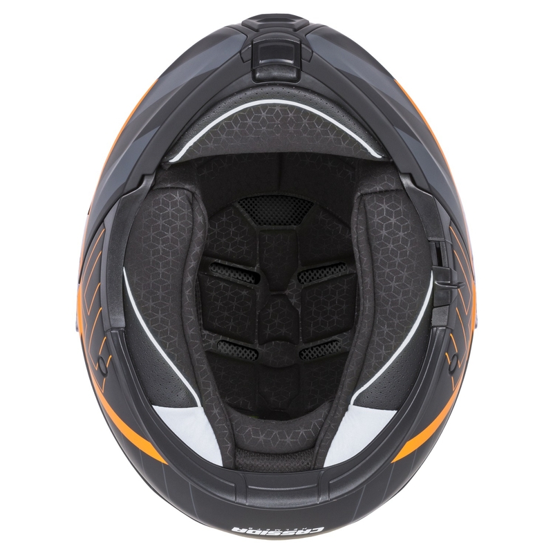 Каска за мотоциклет Cassida Modulo 2.1 Profile flip-up matt black-grey-orange