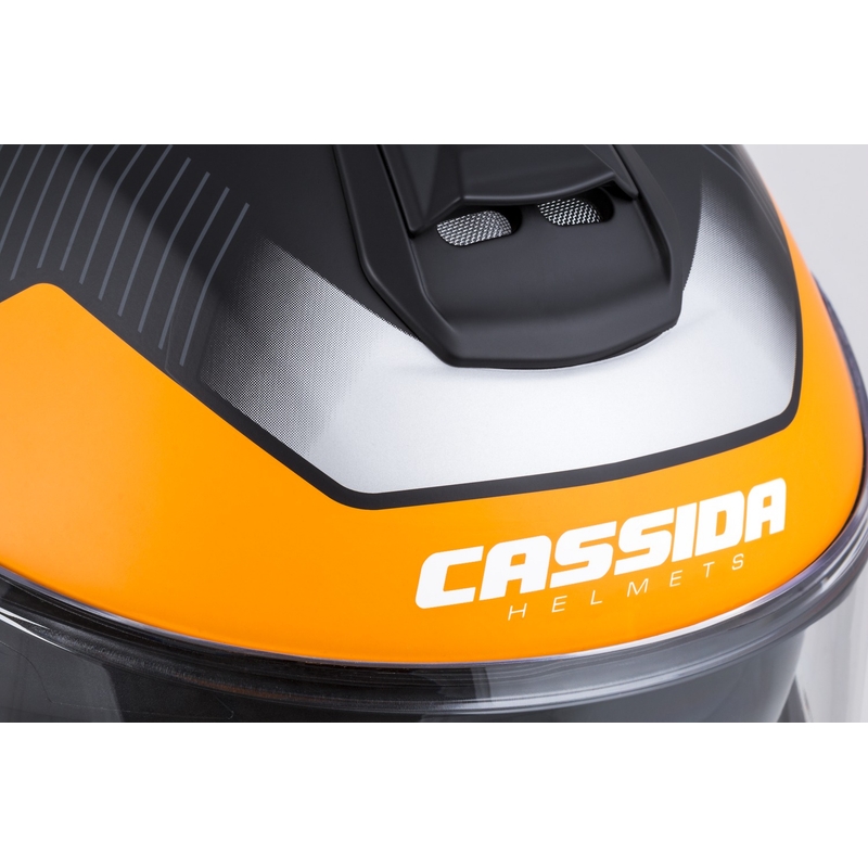 Каска за мотоциклет Cassida Modulo 2.1 Profile flip-up matt black-grey-orange