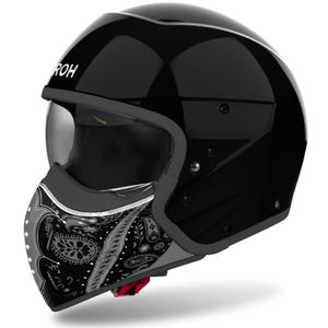 Модулна мотоциклетна каска Airoh J110 Paesly гланцово черно