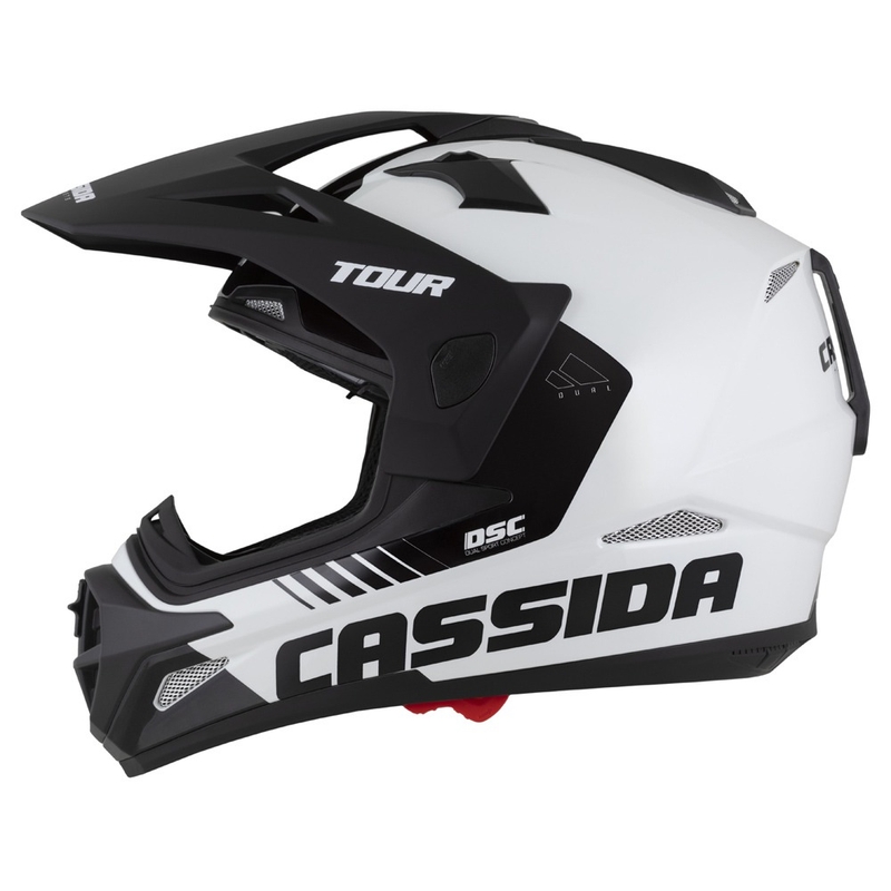 Каска за ендуро Cassida Tour 2.0 X-tra matt green-grey-black с черен матов визьор
