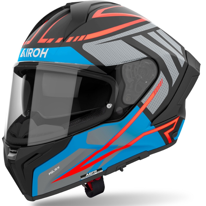 Airoh Matryx Rider каска за мотоциклет с пълно лице, тъмносиня, матова