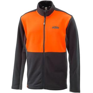 Блуза с качулка KTM Mechanic Zip черно-оранжева