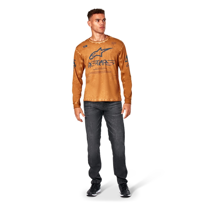 Alpinestars Nook плетена тениска с дълъг ръкав Red