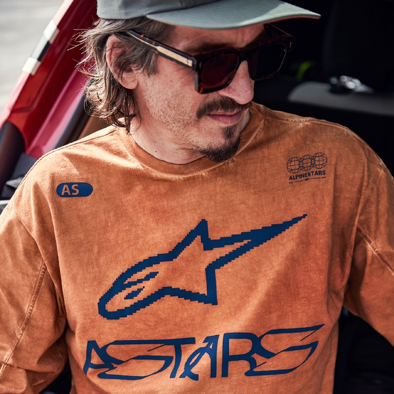 Alpinestars Nook плетена тениска с дълъг ръкав Red