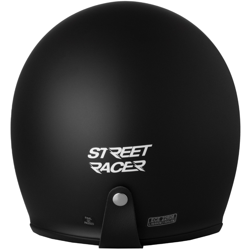 Отворена мотоциклетна каска Street Racer Shadow II matte black