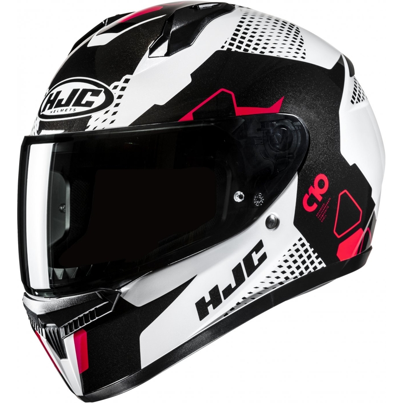 Интегрална мотоциклетна каска HJC C10 Aspa MC1 бяло-черно-червена