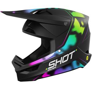 Мотокрос каска Shot Race Nitro матово черна