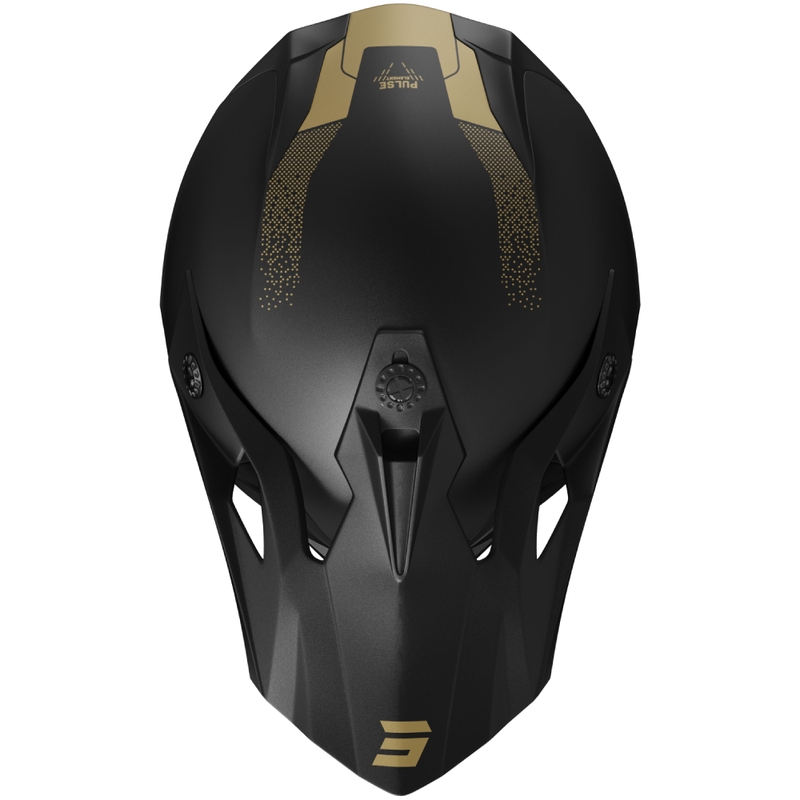 Мотокрос каска Shot Pulse Element матово злато