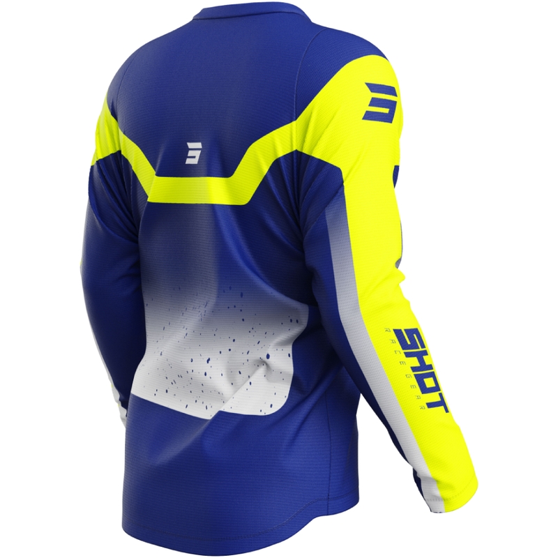 Тениска за мотокрос Shot Devo Blast blue