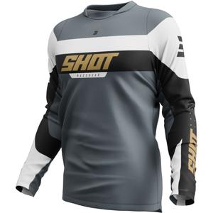 Тениска за мотокрос Shot Devo League gold