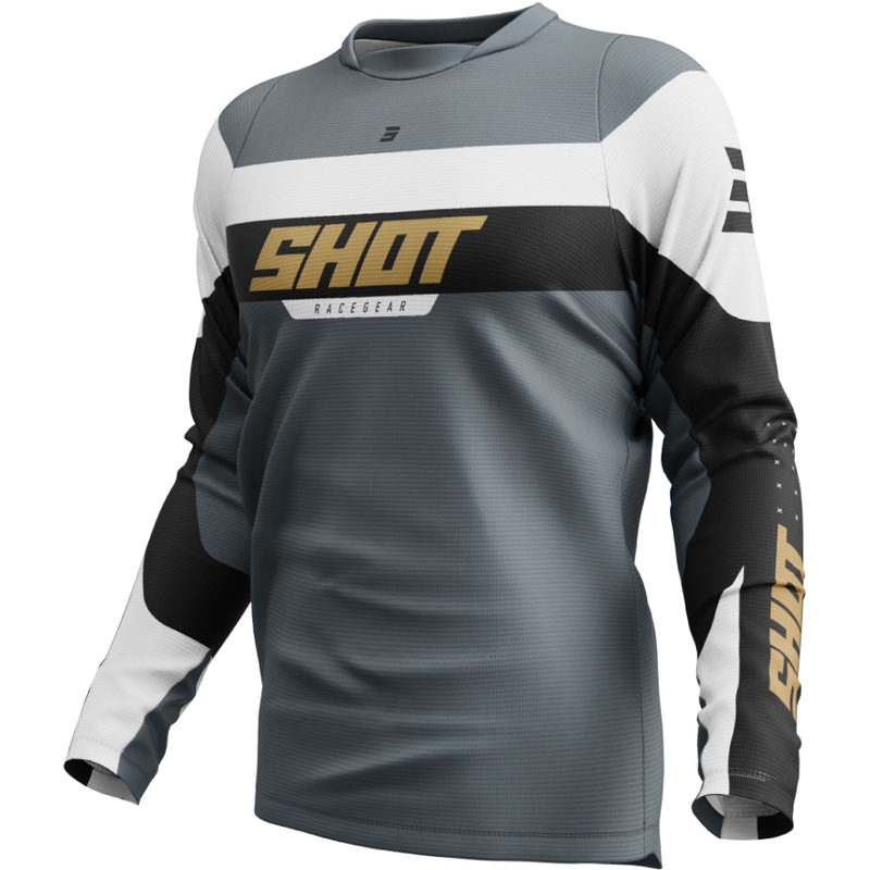 Тениска за мотокрос Shot Devo League gold