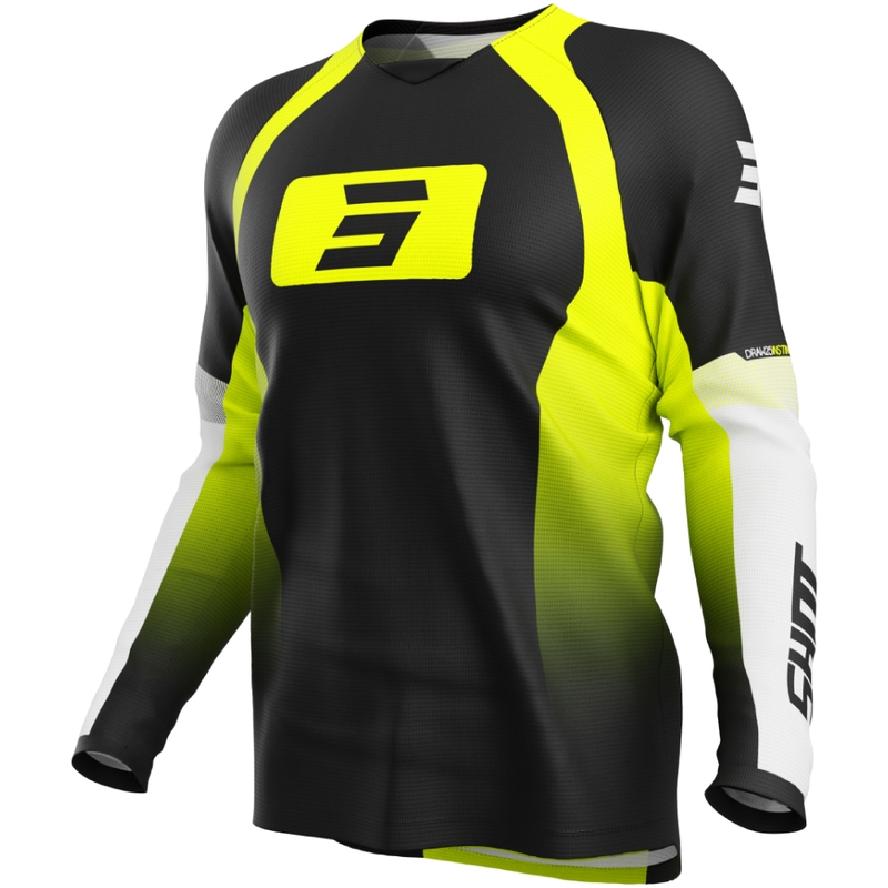 Тениска за мотокрос Shot Draw Instinct fluo yellow