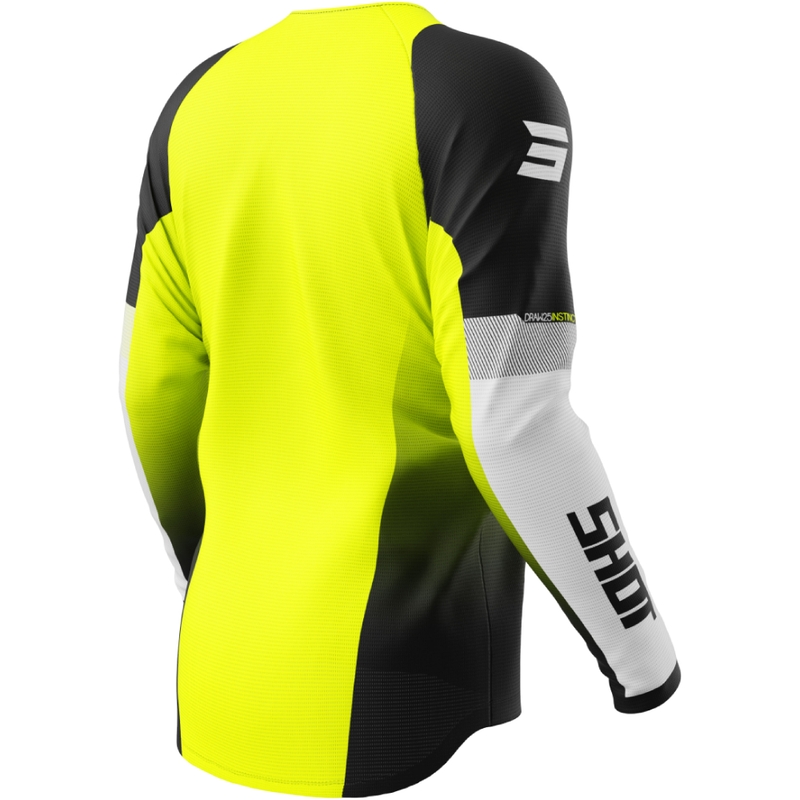 Тениска за мотокрос Shot Draw Instinct fluo yellow