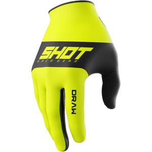Ръкавици за мотокрос Shot Draw Sky fluo yellow
