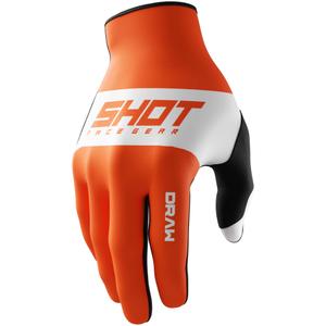 Ръкавици за мотокрос Shot Draw Sky orange