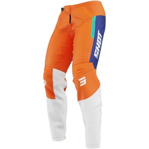 Детски панталони за мотокрос Shot Draw League orange