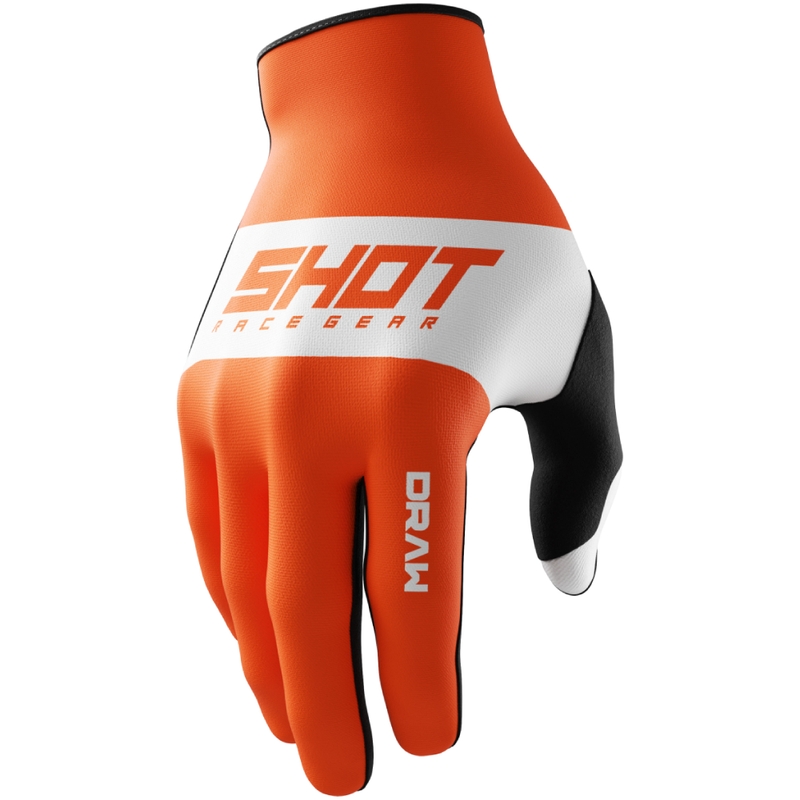 Детски ръкавици за мотокрос Shot Draw Sky orange