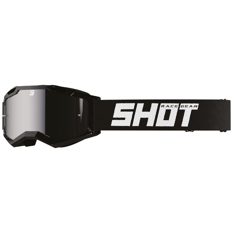 Очила за мотокрос Shot Assault 2.0 Твърдо черни с иридиева леща