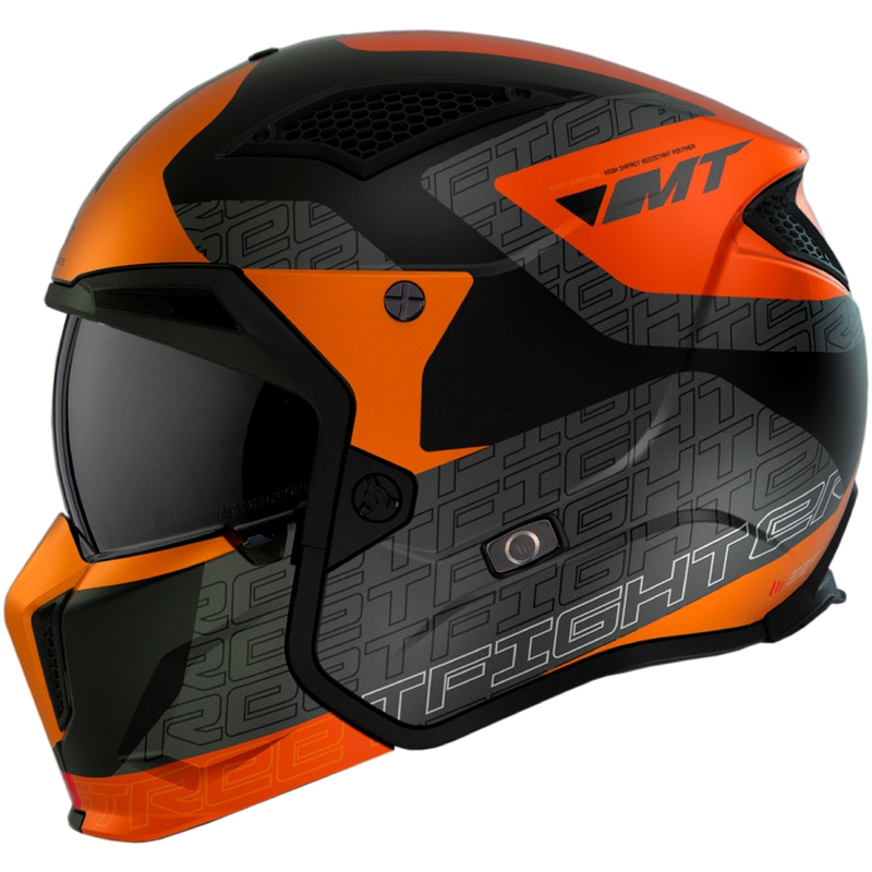 Отворена каска с маска MT Streetfighter SV Totem B4 black-grey-orange
