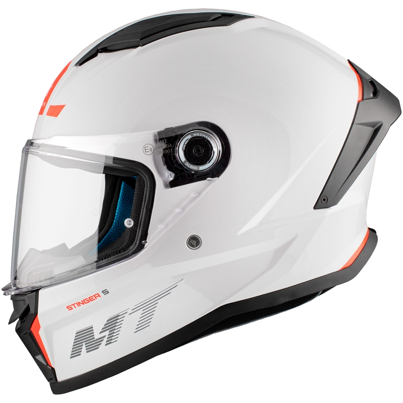 MT Stinger 2 Solid Gloss White Интегрална мотоциклетна каска