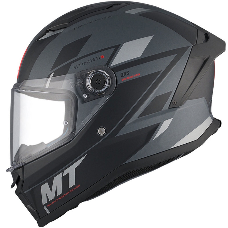 MT Stinger 2 Solid Zivze Black-Grey Matte Интегрална мотоциклетна каска разпродажба