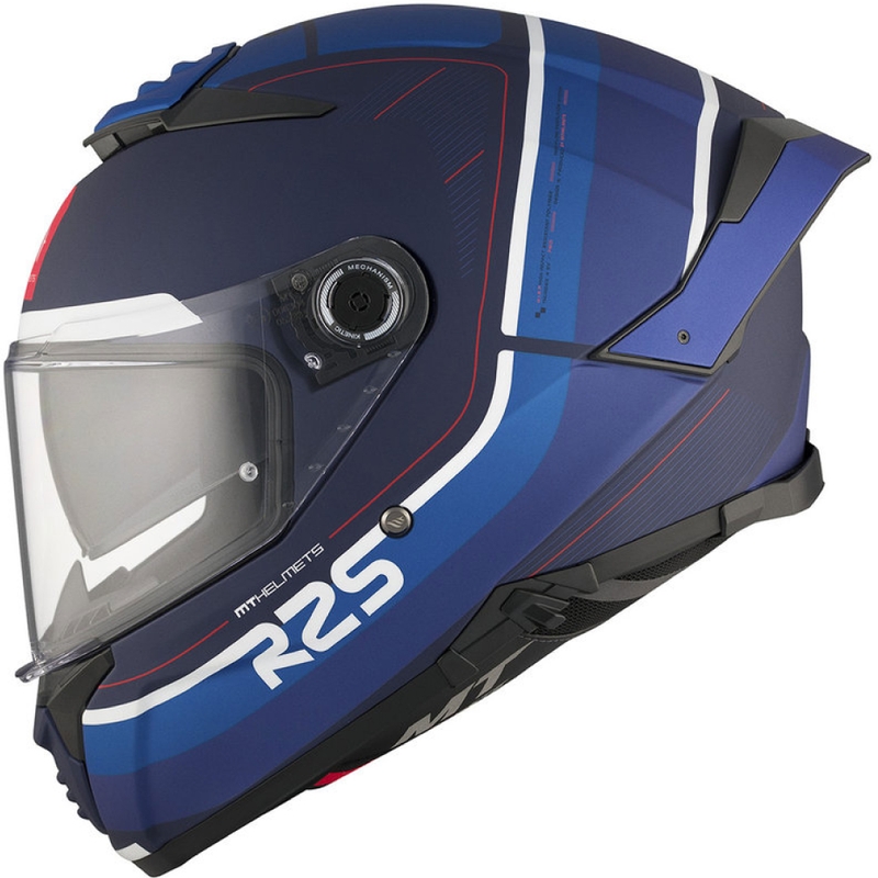 Integrální helma na motorku MT THUNDER 4 SV R25 B2 matná modrá výprodej