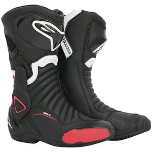 Alpinestars S-MX 6 черни и червени ботуши за мотоциклет