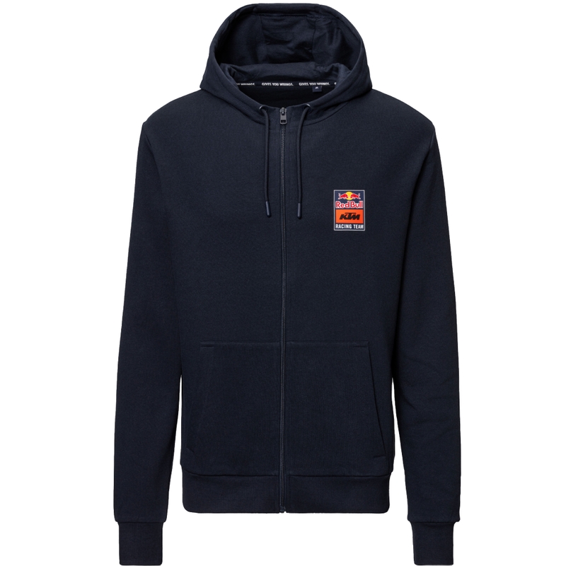 KTM Лого Zip Hoodie синьо-оранжево