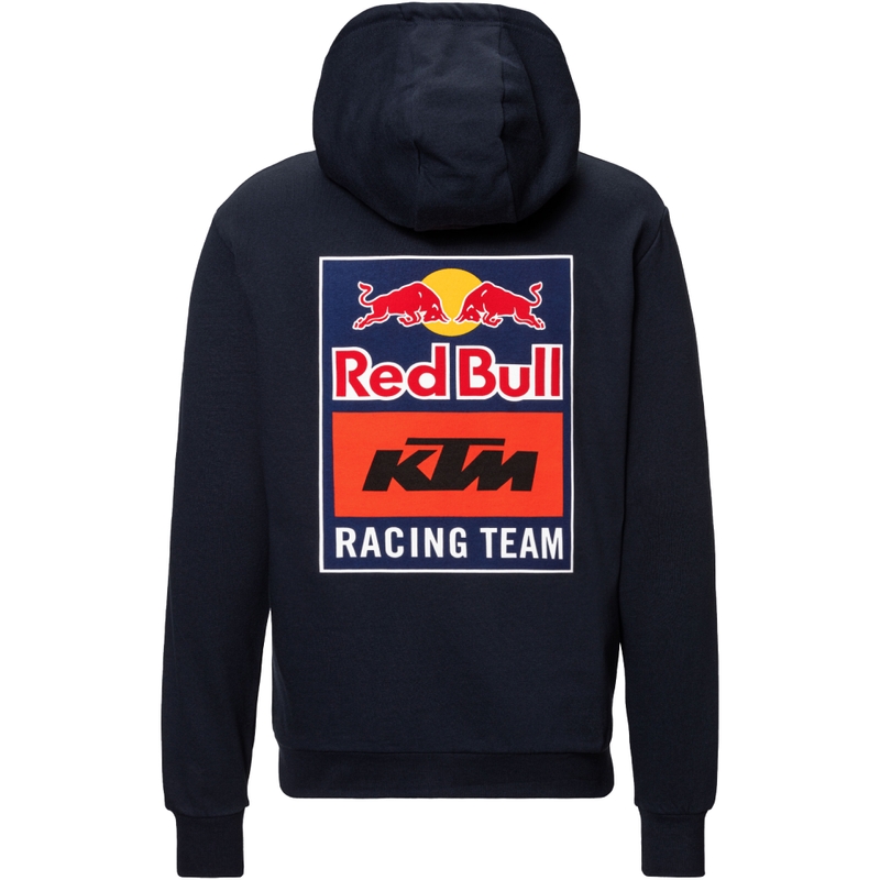 KTM Лого Zip Hoodie синьо-оранжево