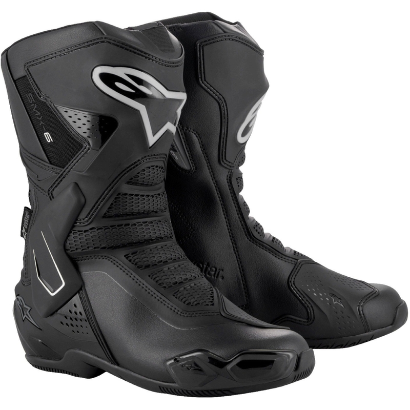 Alpinestars Женски Stella SMX-6 3 Drystar Черно-сребърни мотоциклетни ботуши