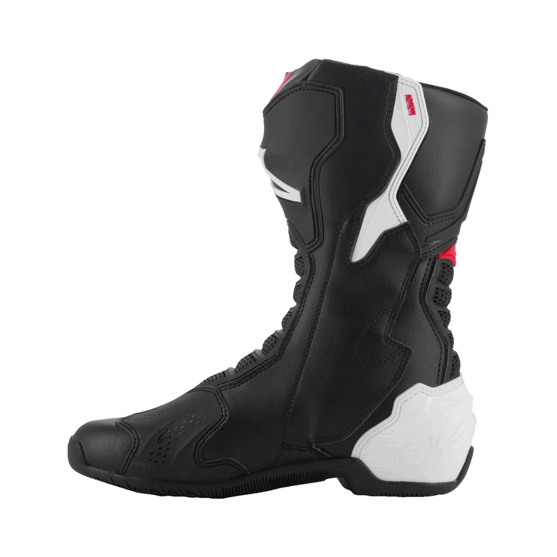 Alpinestars SMX-6 3 черно-бяло-червени ботуши за мотоциклет