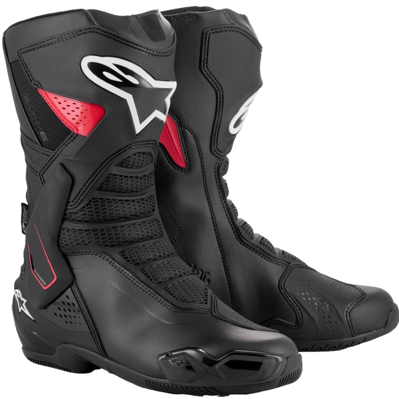 Alpinestars SMX-6 3 Drystar черни и червени ботуши за мотоциклет