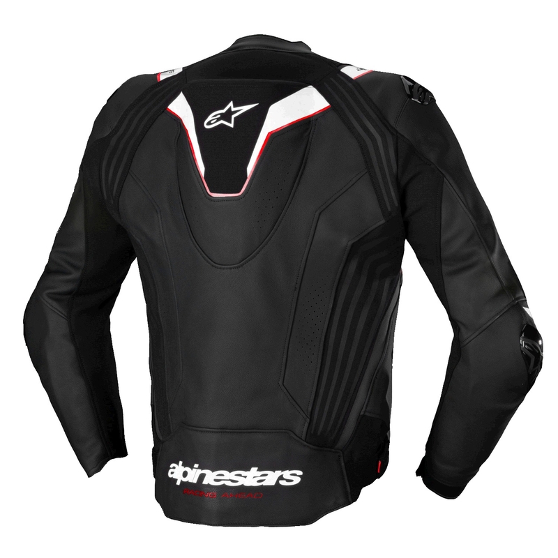Alpinestars Missile 3 Ignition Черно и бяло кожено яке за мотоциклет